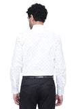 Men's Cotton Fabric Full Sleeve Maroon Print Shirt - by Apekra