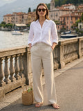 Vida Loca Beige Color Trousers For Women And Girls