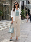 Vida Loca Beige Color Trousers For Women And Girls