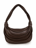 Women’s PU Leather Shoulder Bag | Stylish Brown Hobo Handbag for Women