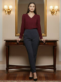 Women Solid V-Neck Regular Fit Top