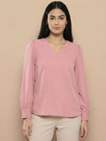 Women Solid V-Neck Regular Fit Top