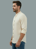Vida Loca Full Sleeve Chinese collar Cotton Slim Shirt For men and Boys.
