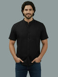 Vida Loca Half Sleeve Chinese collar Cotton Slim Shirt For men and Boys.