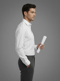 Full Sleeve Spread Collar Cotton Slim Fit Striped Shirt For men and Boys.