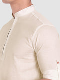 Mens Casual ZIP Style Full Sleeve Cotton Kurta