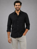 Men's White Self-Design Pure Cotton Straight Kurta | Mandarin Collar | Full Sleev