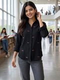 Women’s  Floral Embroidered Cotton Casual Shirt