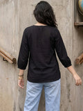 Elegant Viscose Casual Top for Women | Soft & Stylish Everyday Wear
