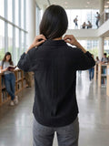 Women’s  Floral Embroidered Cotton Casual Shirt
