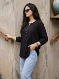 Elegant Viscose Casual Top for Women | Soft & Stylish Everyday Wear