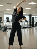 Women’s Black Relaxed Fit Co-Ord Lounge Set