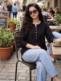 Elegant Viscose Casual Top for Women | Soft & Stylish Everyday Wear