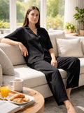 Women’s Black Relaxed Fit Co-Ord Lounge Set