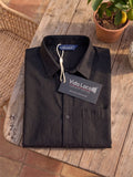 Men Black Textured Pure Cotton Casual Shirt – Regular Fit