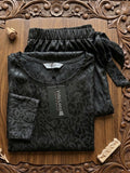 Vida Loca BLACK Two Piece Set, Loungewear Set T-shirt & Shorts, Short Sleeve Women And Girls