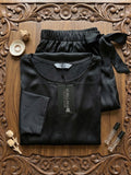 Vida Loca BLACK Two Piece Set, Loungewear Set T-shirt & Shorts, Short Sleeve Women And Girls
