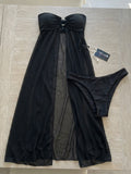 Women’s Sheer Babydoll Nightdress with Ring Detail and Side Slit ( RDB16 )