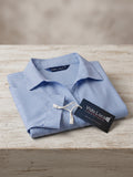 Women’s Pure Cotton Striped Collared Top | 3/4 Sleeve Relaxed Fit Casual & Office Wear Shirt