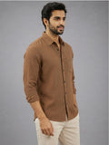 Men's White Self-Design Pure Cotton Straight Kurta | Mandarin Collar | Full Sleev