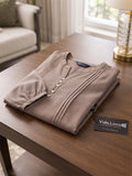 Women’s Brown Rayon 3/4 Sleeve Button-Detail Top