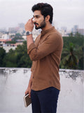 Men's White Self-Design Pure Cotton Straight Kurta | Mandarin Collar | Full Sleev