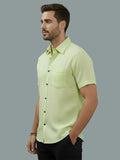 Vida Loca Half Sleeve Spread Collar Cotton Slim Shirt For men and Boys.