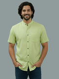 Vida Loca Half Sleeve Chinese collar Cotton Slim Shirt For men and Boys.