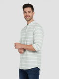 Vida Loca Men's Multi Stripe Strip Full Sleeve Shirt