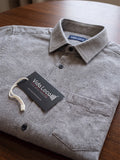 Men’s Pure Cotton Herringbone Textured Formal Shirt – Regular fit, Full Sleeves, Dark Grey