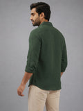 Men's White Self-Design Pure Cotton Straight Kurta | Mandarin Collar | Full Sleev