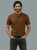 Vida Loca Half Sleeve Chinese collar Cotton Slim Shirt For men and Boys.