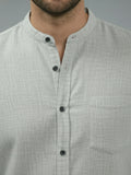 Vida Loca Full Sleeve Chinese collar Cotton Slim Shirt For men and Boys.