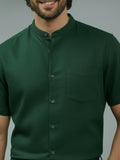 Vida Loca Half Sleeve Chinese collar Cotton Slim Shirt For men and Boys.