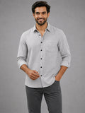 Men's White Self-Design Pure Cotton Straight Kurta | Mandarin Collar | Full Sleev