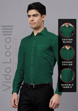 Men's Cotton Blend Slim Fit Formal Shirt