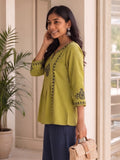 Women’s Rayon Embroidered Peplum Top –Ethnic Casual Wear with 3/4 Sleeves