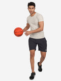Men Solid Regular Fit Sports Shorts