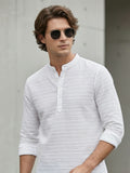 Mens Strip Full Sleeve Kurta