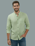 Vida Loca Full Sleeve Chinese collar Cotton Slim Shirt For men and Boys.