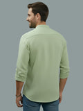 Vida Loca Full Sleeve Chinese collar Cotton Slim Shirt For men and Boys.
