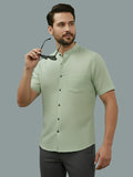 Vida Loca Half Sleeve Chinese collar Cotton Slim Shirt For men and Boys.
