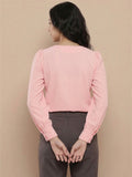 Women’s Crepe Formal Top | Elegant V-Neck Office Wear Blouse