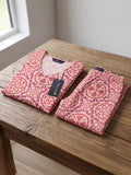 Women's Printed Cotton Night Suit Co-ord Set | Half Sleeve Top & Full-Length Pyjama | Soft & Breathable Sleepwear