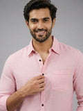 Men's White Self-Design Pure Cotton Straight Kurta | Mandarin Collar | Full Sleev