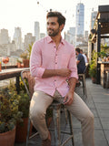 Men's White Self-Design Pure Cotton Straight Kurta | Mandarin Collar | Full Sleev