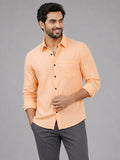 Men's White Self-Design Pure Cotton Straight Kurta | Mandarin Collar | Full Sleev