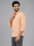 Men's White Self-Design Pure Cotton Straight Kurta | Mandarin Collar | Full Sleev