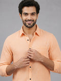 Men's White Self-Design Pure Cotton Straight Kurta | Mandarin Collar | Full Sleev