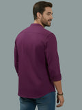 Vida Loca Full Sleeve Chinese collar Cotton Slim Shirt For men and Boys.